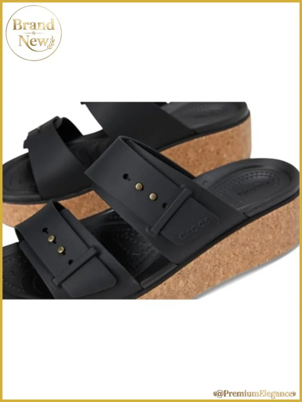 Cork Buckle Platform Sandals LiteRide Comfort Slip-On